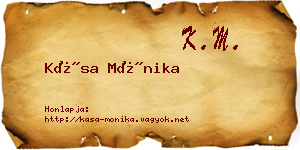 Kása Mónika névjegykártya